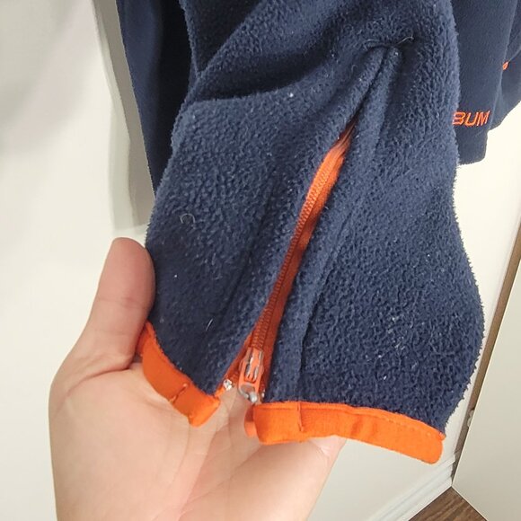 BUM Men's Navy Blue Vintage Full Zip Sports Softshell 90s Reissue Jacket Size 48 - Picture 8 of 14